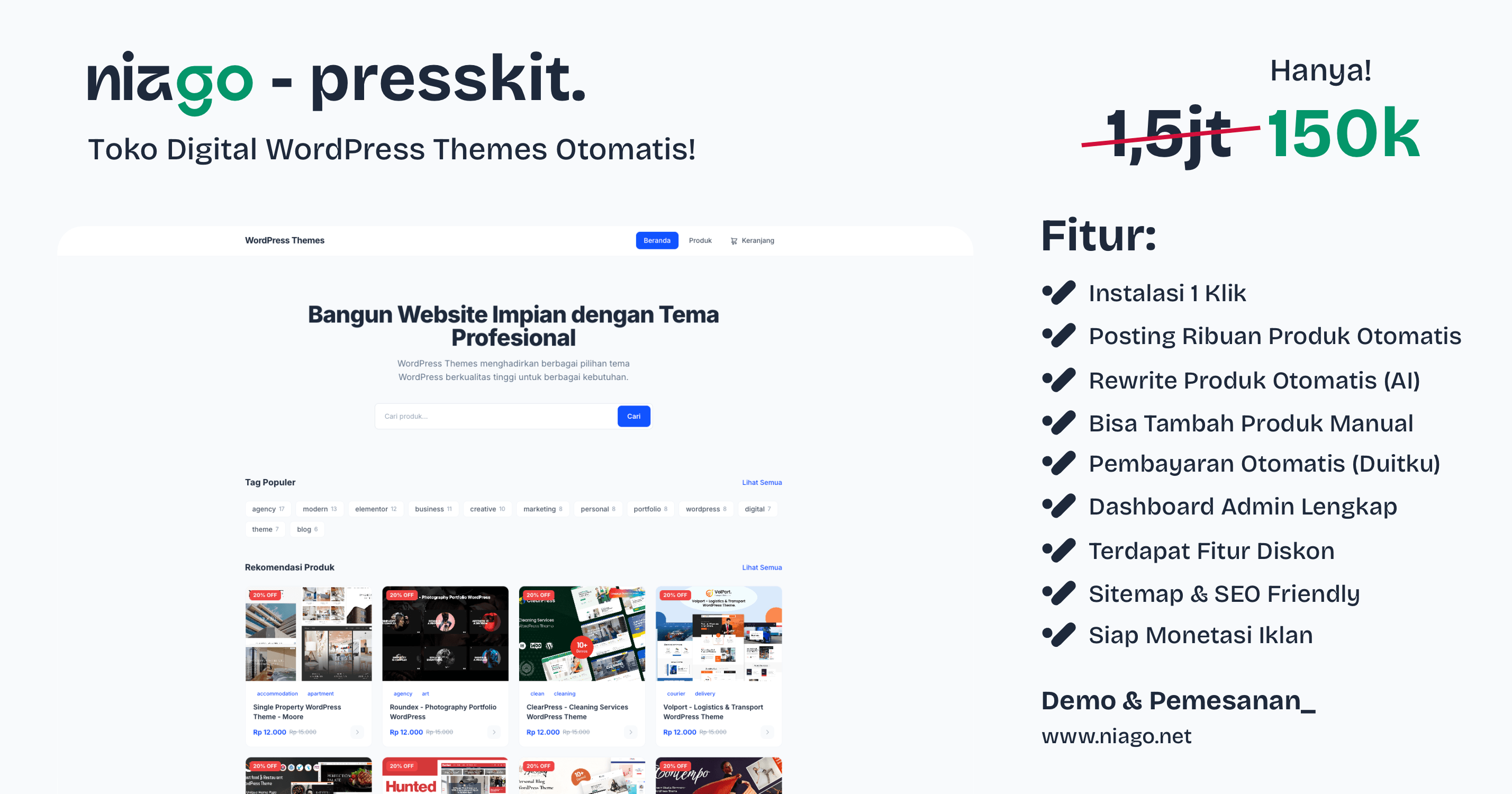 Presskit - Koleksi Tema WordPress